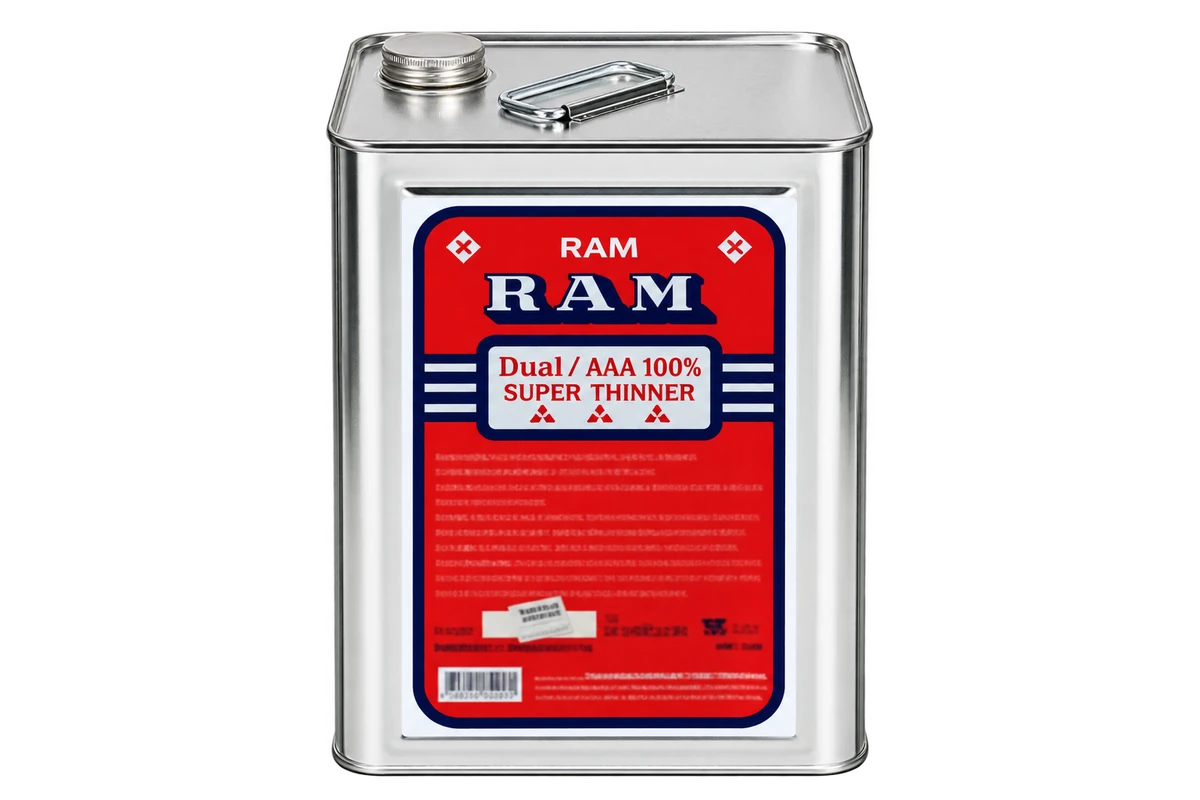 กระป๋องทินเนอร์ RAM ฉลากสีแดง